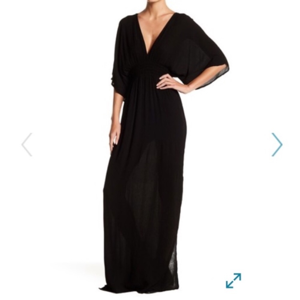 Love Stitch Kimono Maxi Dress